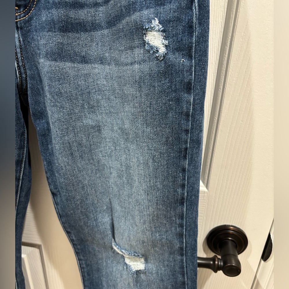 KanCan Dark Blue Distressed Boyfriend Jeans - Picture 3 of 11